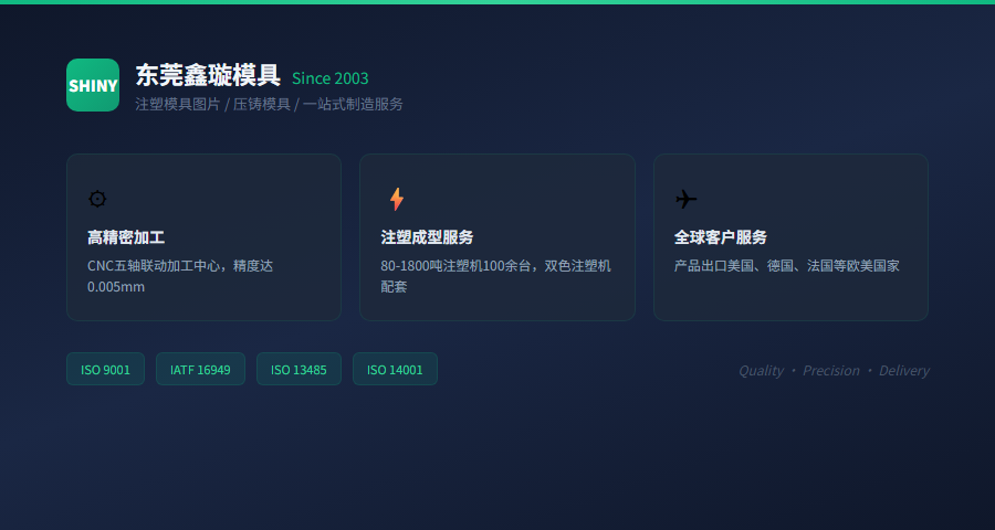 SHINY鑫璇模具企业实力