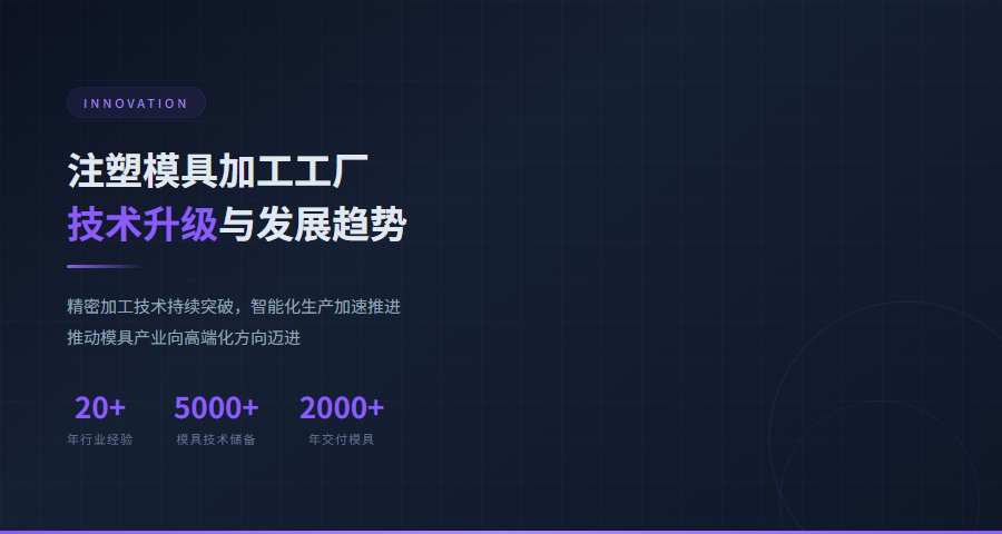 注塑模具加工工厂技术发展趋势