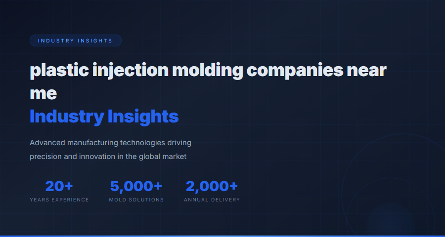 Plastic Injection Molding Companies Near Me - Industry Technology and Innovation